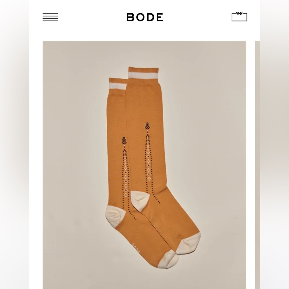 Geo Diamond Socks by BODE